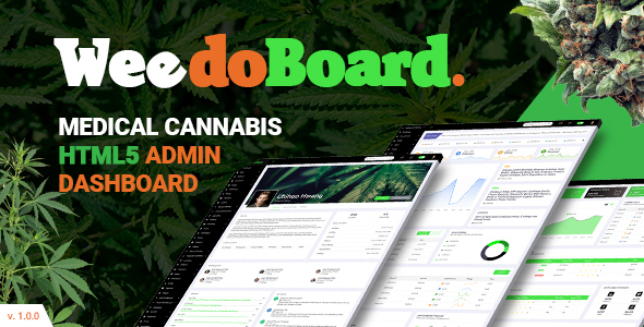 Weedoboard — Cannabis Dashboard React Template