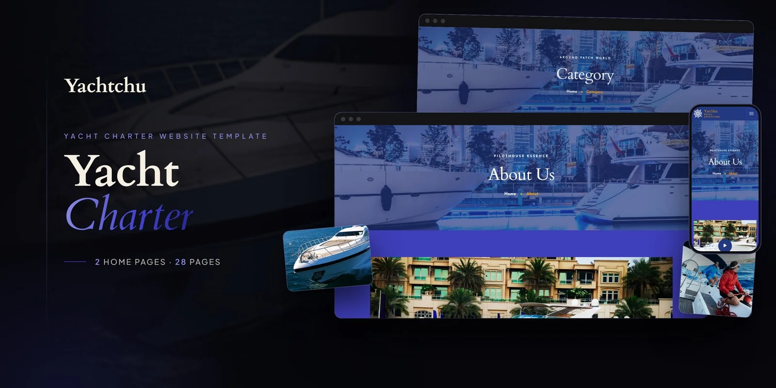 Yachtchu — Yacht Charter Developer Website Bundle preview