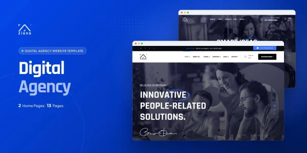 Ziana — Digital Agency Modern Website Template