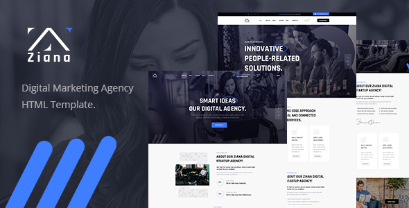 Ziana — Digital Agency Modern Website Template
