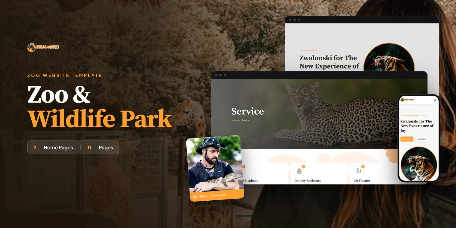 Zwalonski — Environment NGO Developer Website Bundle preview
