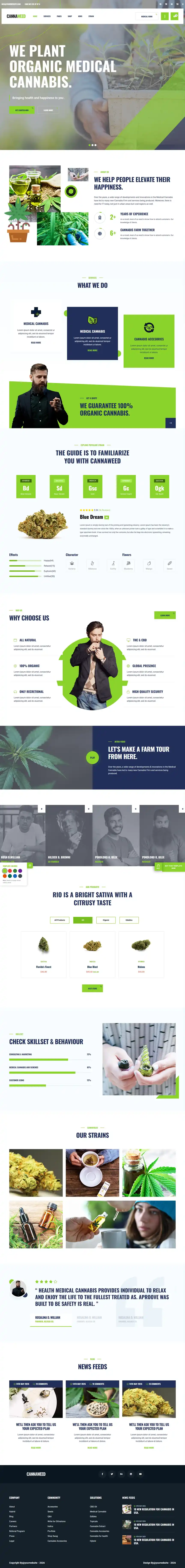 Cannaweed Cannabis template preview