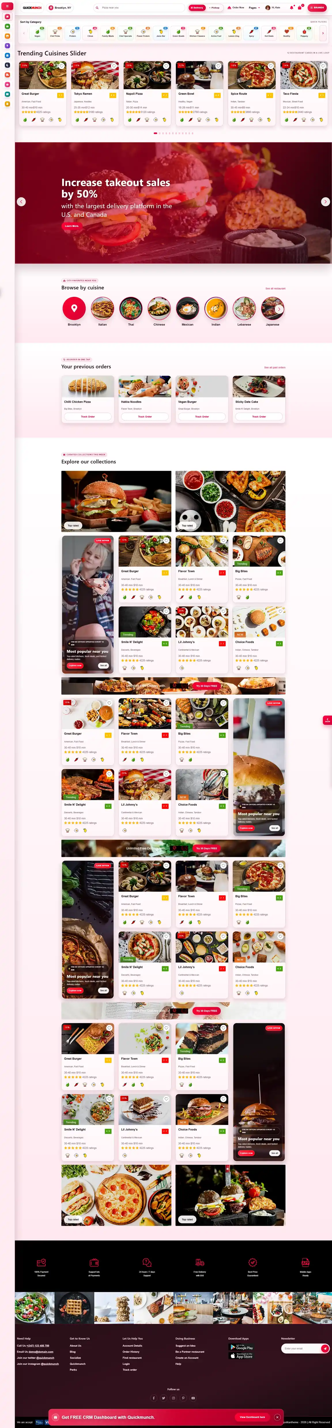 Quickmunch Food template preview